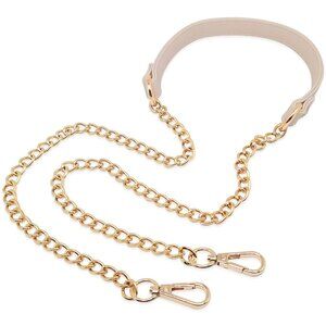 Ahdorned Handbag Strap Cream/Gold